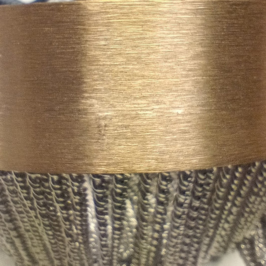 Imperfect Silver Chain Maxi Pendant in Gold with Gun Metal Pendant Kit - 641