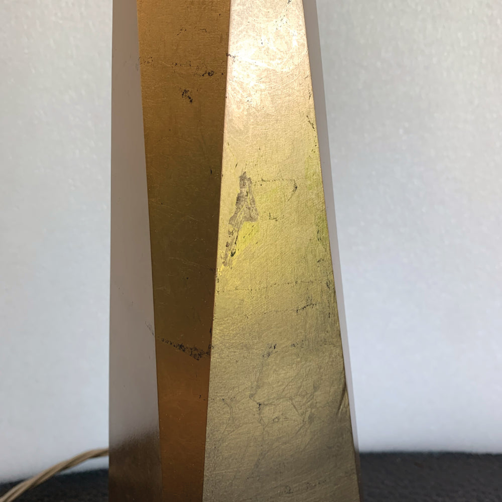Ex-Display Surface Table Lamp in Gilded Gold with a Oyster Shade - 806