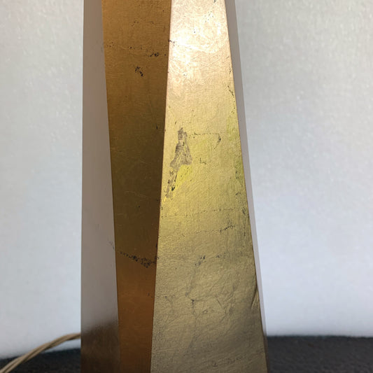 Ex-Display Surface Table Lamp in Gilded Gold with a Oyster Shade - 806
