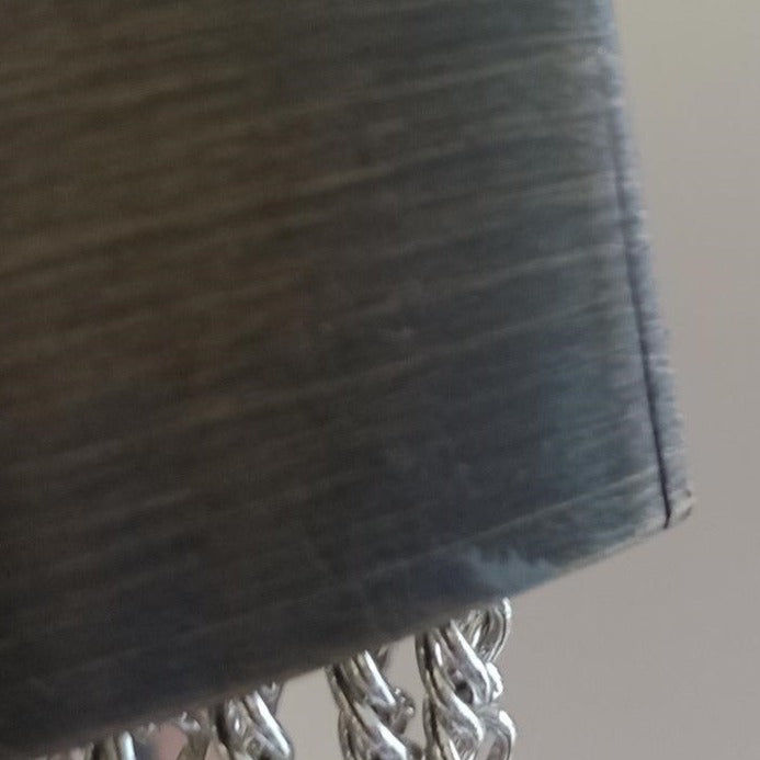 Imperfect IP44 Silver Chain Mini Crescent Wall Light in Bronze - 88