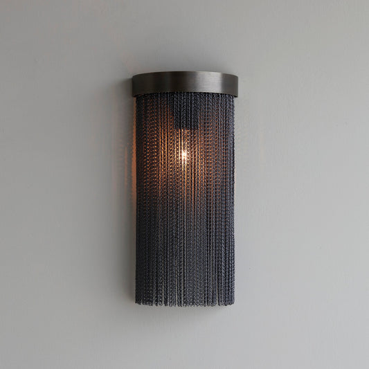 Ex-Display Black Chain Maxi Crescent Wall Light in Bronze - 275410, 274324