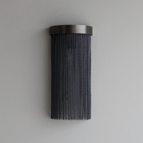 Ex-Display Black Chain Maxi Crescent Wall Light in Bronze - 275410, 274324