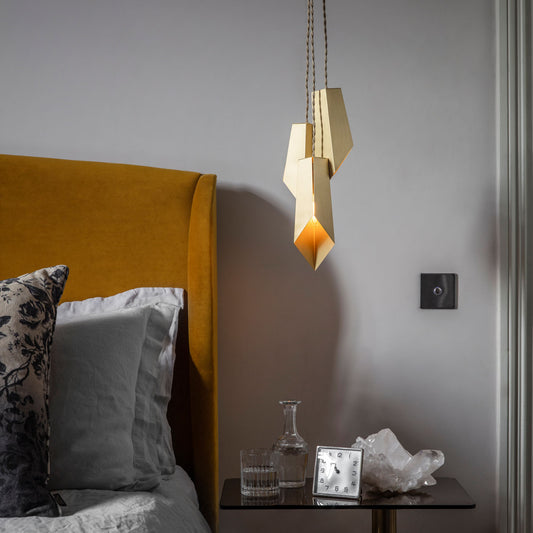 End-of-line Brass Fold pendant Light