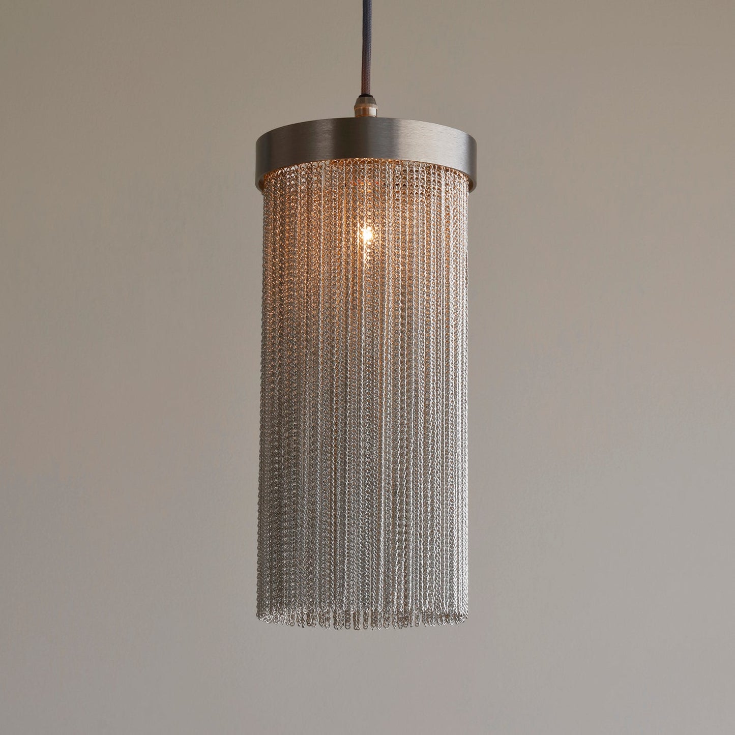 Imperfect Silver Chain Maxi Pendant in Gold with Gun Metal Pendant Kit - 641