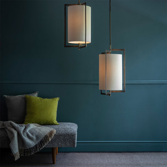 Ex-Display Small Dapple Ceiling Light with Steel Shade- 2 Available