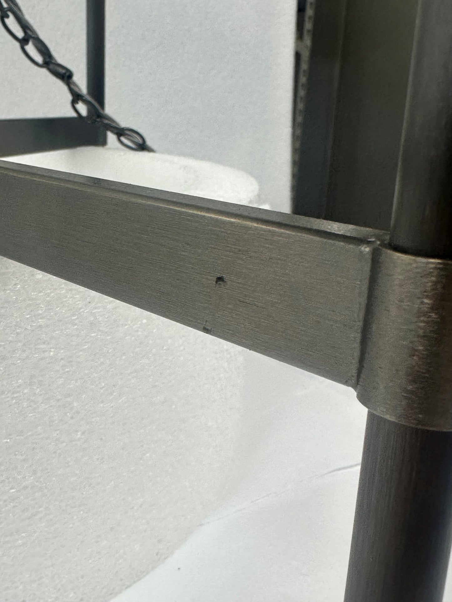 Imperfect 3-arm Stem Chandelier in Bronze with Fossil shades