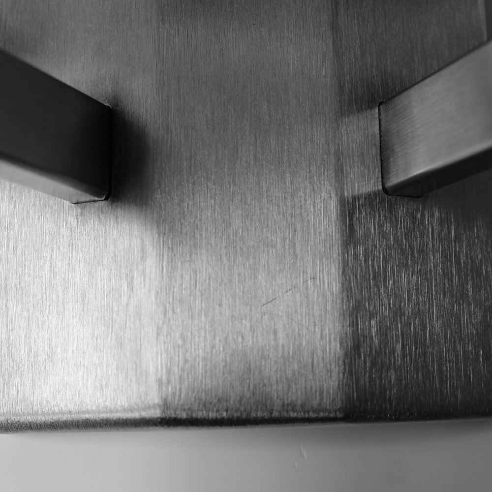 Reduced Depth Double Stem Wall Light in Flat Nickel with Birch Silk Shades - 53