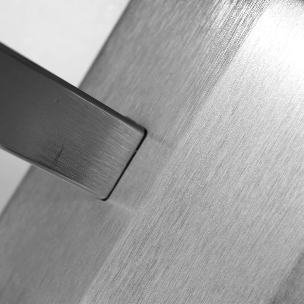 Double Stem Wall Light in Flat Nickel with Birch Silk Shades 240mm Length - 936