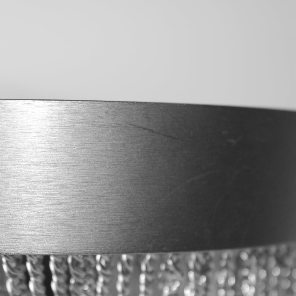 Imperfect Silver Chain Mini Crescent Wall Light in Flat Nickel - 89,90,91,92,663, 688