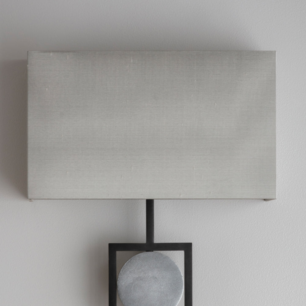 Aureol Wall Light with Gilded Champagne Discs and Birch Shade - S16