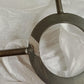 Imperfect Silver Chain Rectangular Chandelier with Bronze metalwork- 679