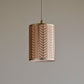 Gold Lattice Pendant Light with Orchid Silk Shade - No Pendant Kit - 927