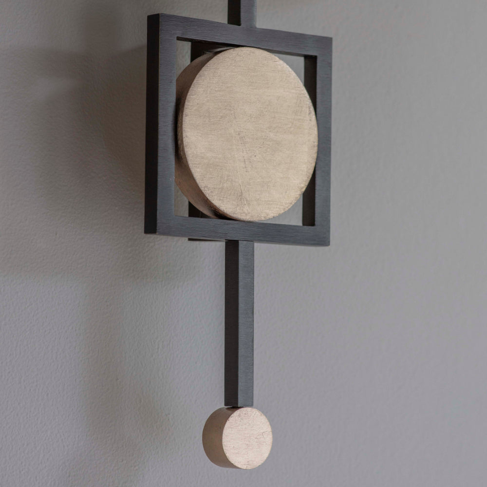 Aureol Wall Light with Gilded Champagne Discs and Birch Shade - S16