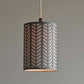 Lattice Pendant Light with Birch Shade and Bronze Pendant Kit - S41, 914
